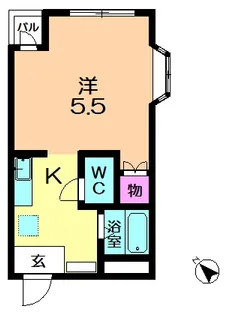 ルミエール1号館【1階】の間取り