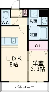 スプランディッド堺東【9階】の間取り