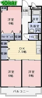 エクセレンス【3階】の間取り