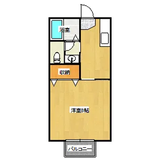 シャンテ高島【2階】の間取り