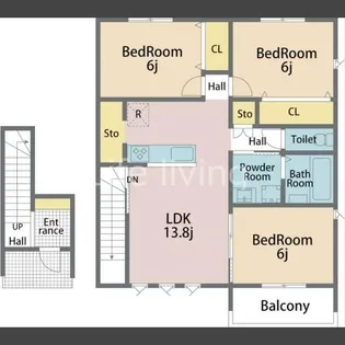 NEST法花【2階】の間取り