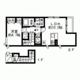 プランドール恵比寿【2階】の間取り