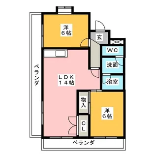 マンションエトワールI【2階】の間取り