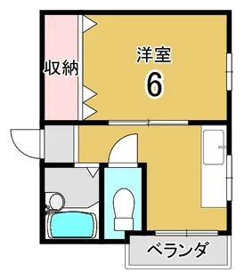 コーポ下山【2階】の間取り