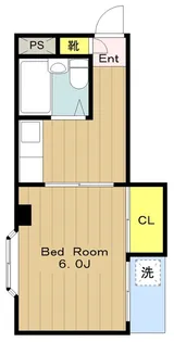サンパレス堀之内【3階】の間取り