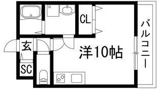 ガーデン花屋敷【1階】の間取り
