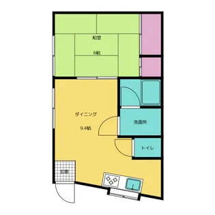 サンハウス岩原【1階】の間取り