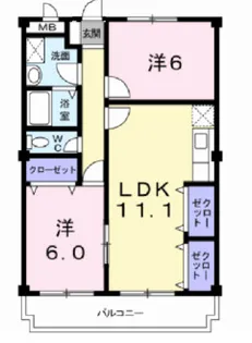 福島県郡山市堤1【マンション】の間取り