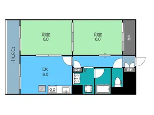 アークハイム新潟【2階】の間取り