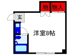 ハイツ岸本【2階】の間取り