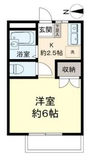 プランドール川瀬II【2階】の間取り