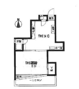 福岡県福岡市中央区赤坂1【マンション】の間取り
