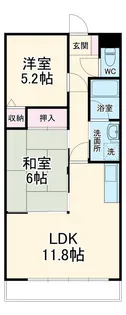 プリーマ千代鶴【3階】の間取り