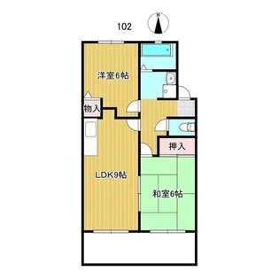 ヴィーヴェレUT【1階】の間取り