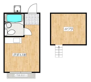 コスモコーポ【1階】の間取り