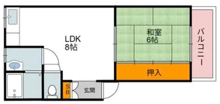 墨江朝日マンション【1階】の間取り