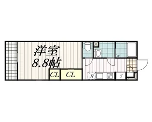 リブリ・オリバソガスタ【2階】の間取り