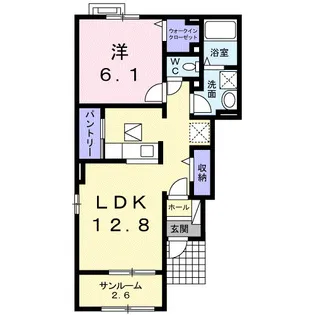 フォレストピーク 2nd【1階】の間取り