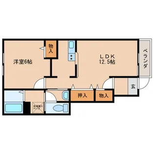 ミニョンユキ【1階】の間取り