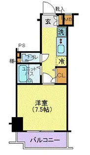 クレイシア北千束【2階】の間取り