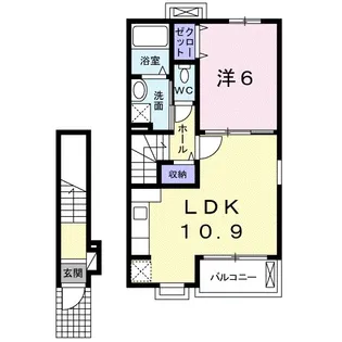 神奈川県小田原市蓮正寺【アパート】の間取り