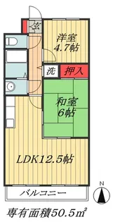 千葉県市川市新田3【マンション】の間取り