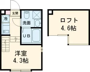 メゾン・ド・ハル【1階】の間取り