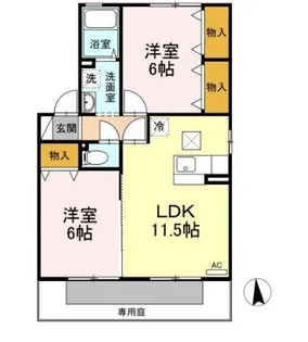 鹿児島県鹿児島市光山1【アパート】の間取り