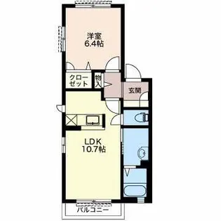 ベルシャンブル【2階】の間取り