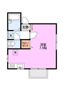 1Kの間取り画像