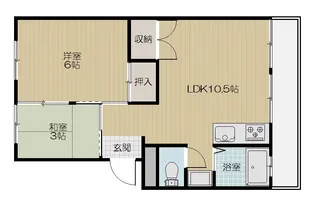 メゾンアップル【3階】の間取り