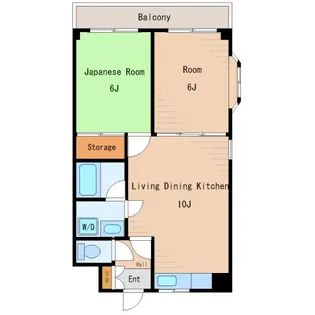サンライズタナカ【2階】の間取り