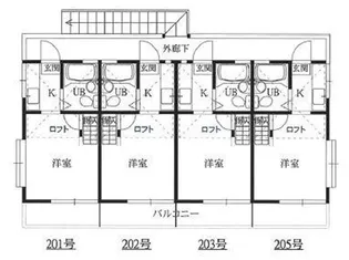 b’CASA千葉千城台re-born B棟【2階】の間取り
