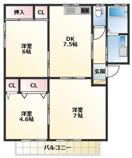 グランシード府中II【2階】の間取り