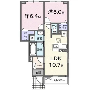 福島県南相馬市原町区北長野字南原田【アパート】の間取り