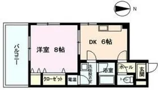 木更津パレス【5階】の間取り