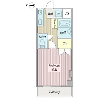 ジャスト・パレス【2階】の間取り