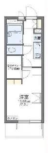 レオパレス南殿【3階】の間取り