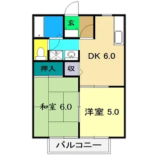 メゾンドール宮地 II【1階】の間取り