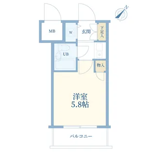 ダイアパレス鷺沼I【1階】の間取り