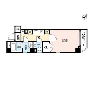 レジェンドコート白山【6階】の間取り