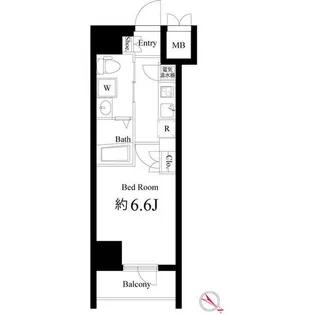 ハーモニーレジデンス横浜みなとみらい#002【5階】の間取り