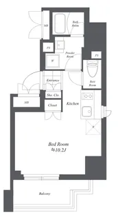 THE GATEHOUSE浅草雷門(旧ブランシエスタ浅草雷門)【4階】の間取り