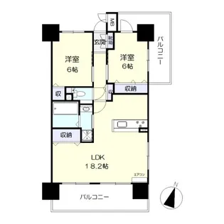 アルファライフ岡山駅南【9階】の間取り