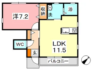 エクセルメゾン V B【1階】の間取り