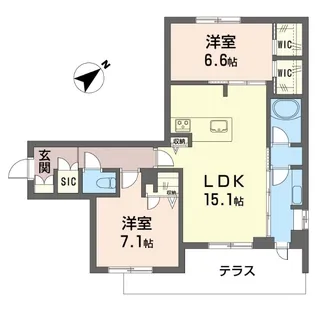 カイ ラニ【1階】の間取り