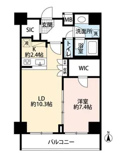 コンシェリア芝公園マスターズ【6階】の間取り