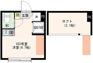 アイオライト【1階】の間取り