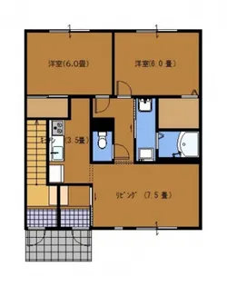 サンビレッジ府中 B【1階】の間取り