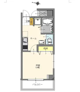 ラビエール常盤【4階】の間取り